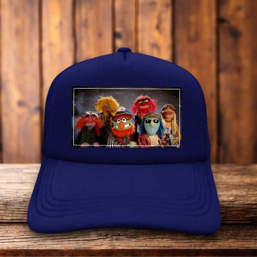 The Muppets Dr. Teeth and the Electric Mayhem Unisex Trucker Hat Navy Snapback